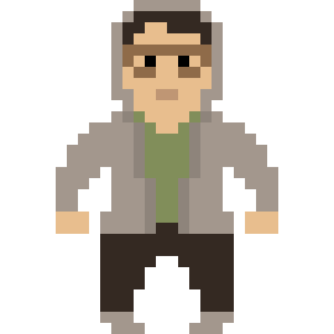 Ian Cavalier 8-bit pixel art